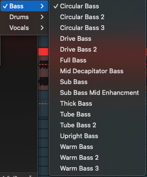 FabFilter Saturn 2 Bass preset folder showing Stylus Sound Tools saturation and distortion presets.